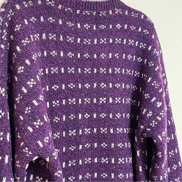 Vintage Alps Wool Crew Neck Pullover Grandpa Sweater Merrimac Valley New England - Picture 4 of 11